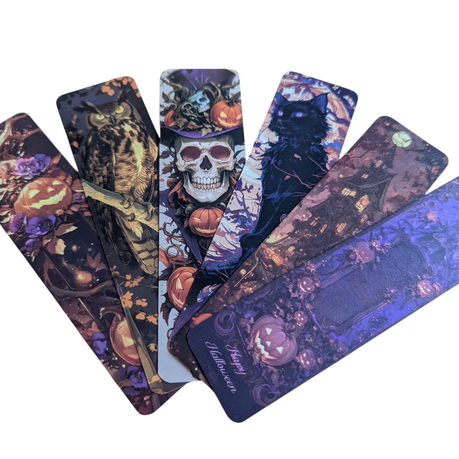Gothic Vampire Bookmark Set – Double Sided Dark Fantasy Bookmarks with Vampires, Castles & Victorian Designs – Ideal Gifts for Gothic, Fantasy & Dark Academia Lovers (6pc Halloween Set 3) — image 1