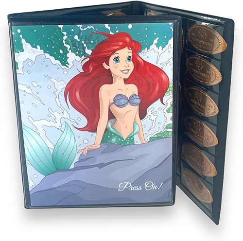 Miniatura 10 de Penny Postcard - Libro de coleccionista prensado de tres pliegues con capacidad para 60 centavos prensados y tu postal favorita para tu portada