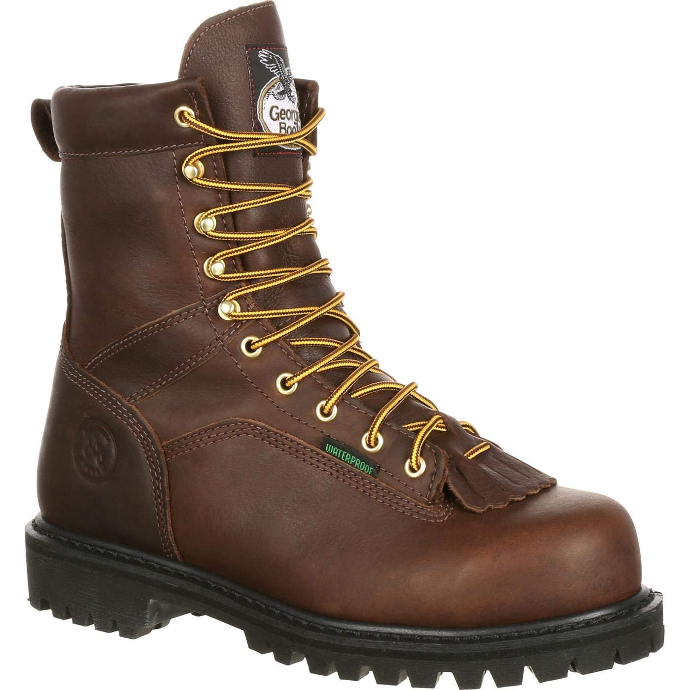 Men's Lace-to-Toe Steel Toe Waterproof Work Boots