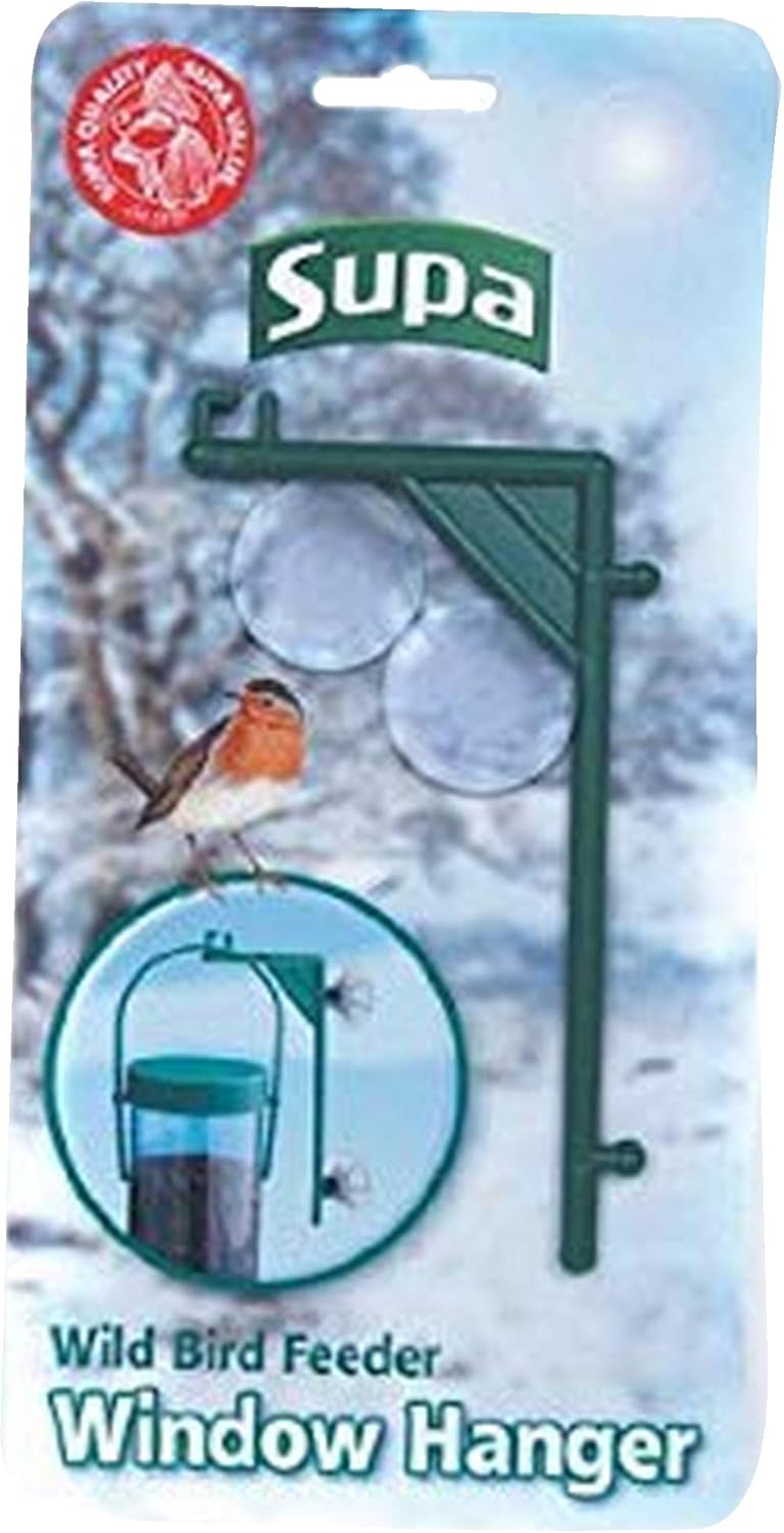 Supa Wild Bird Feeder Window Hanger (One Size) (Green