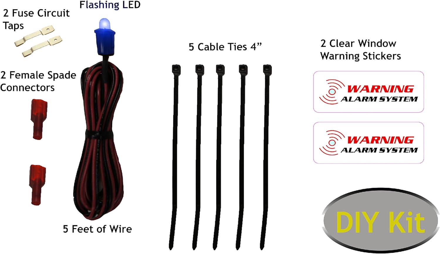 Car Alarm Simulator, Fake Car Alarm Flashing LED DIY Kit