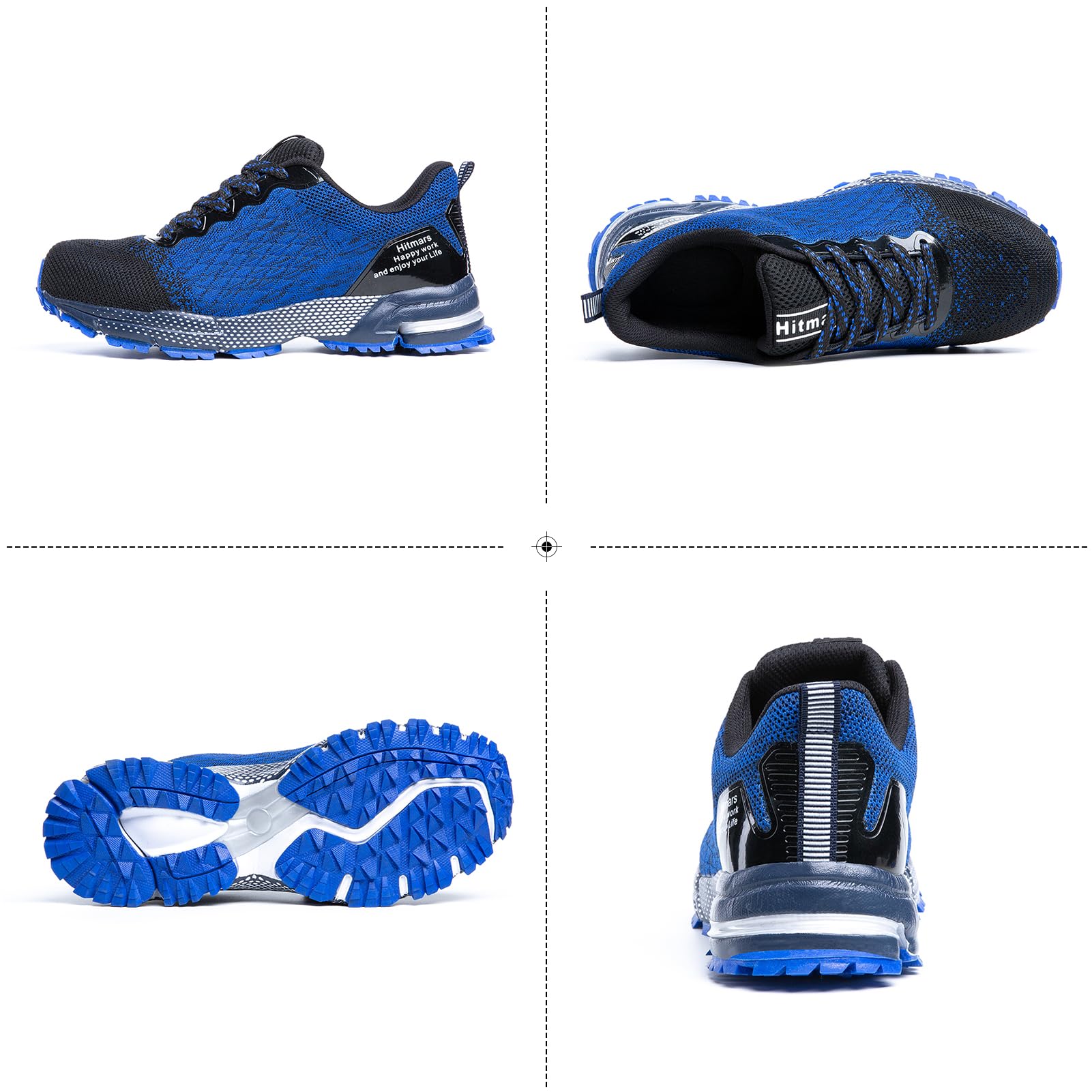 Hitmars Zapatos de Seguridad para Hombre Mujer con Punteras de Acero GR.36-48 — view 6