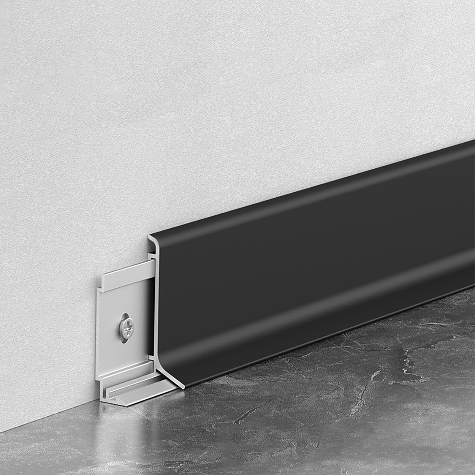Aluminiowa osłona listwy przypodłogowej, metalowa listwa przypodłogowa ze złączami, łatwa instalacja, trwałe ochraniacze narożne do kuchni, łazienki, dekoracja domu, renowacja wnętrza