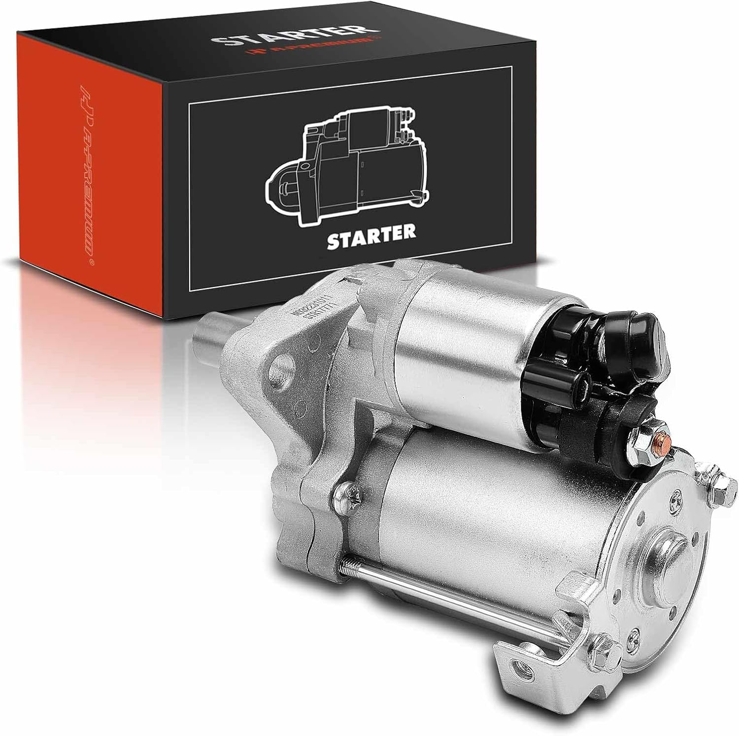 A-Premium Starter Motor Compatible with Honda Civic 1999-2000 1.6L, 12V 1.0KW 9-Teeth Clockwise, Replace # 31200-P27-J01, 31200-P2T-J01