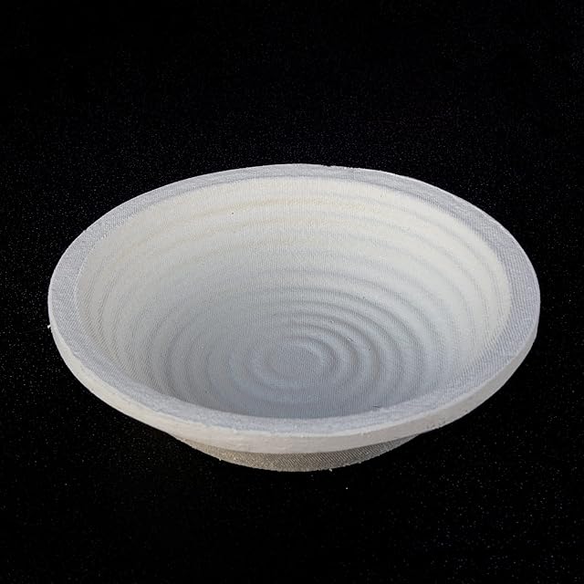 Professional Eco-Friendly 1kg Round Spiral Pattern Proofing Basket Banneton Brotform Brotformen Bread Making - Heavy Duty - Sustainable Wood Pulp Eco Friendly