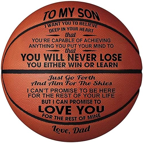 KAAYEE Engraved Basketball for Grandson, Engraved Basketball for Son from