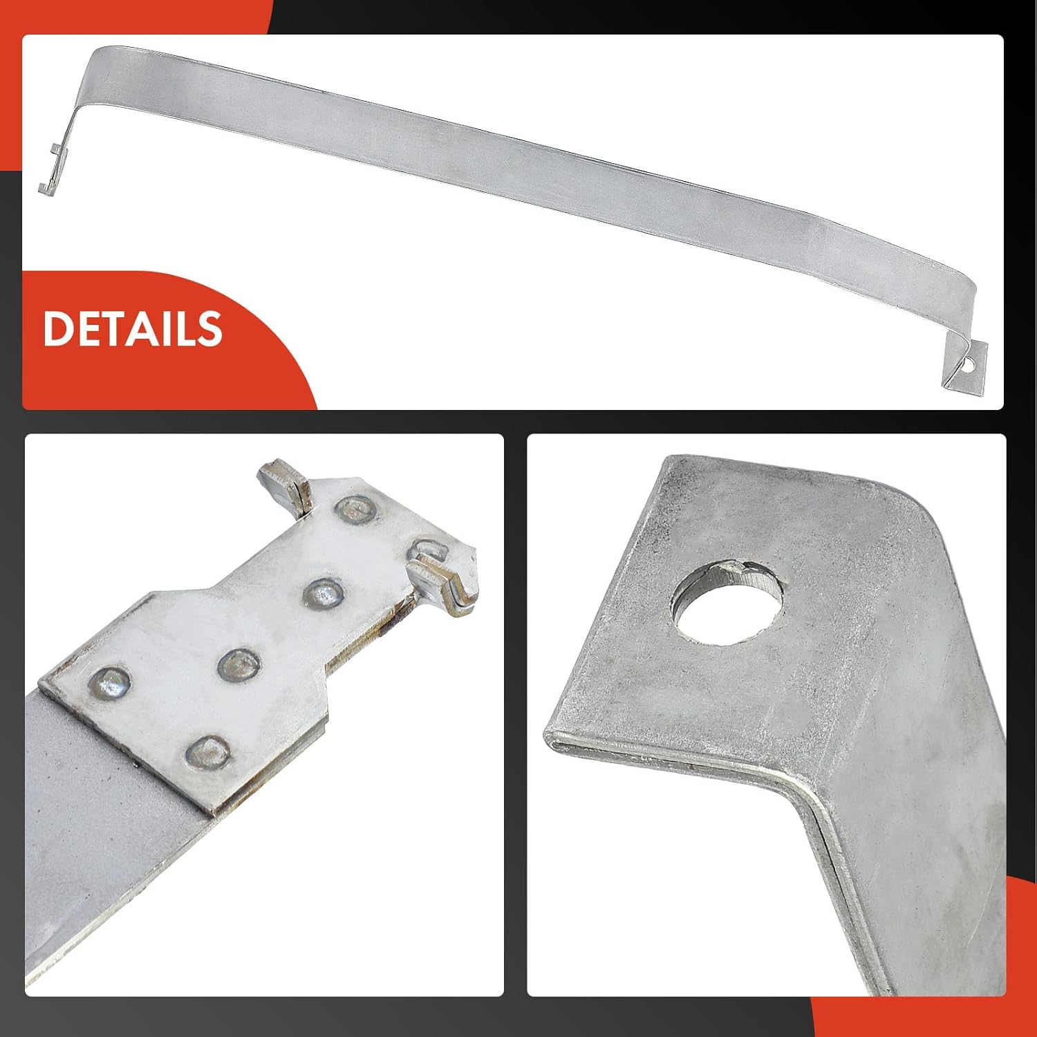 A-Premium Set of 2PCS Fuel Tank Straps Compatible with Chevrolet Tahoe 1995-1999, Blazer 1992-1993 5.7L, Blazer 1994 5.7L 6.8L & GMC Yukon 1992-1997, Replace# 15658161