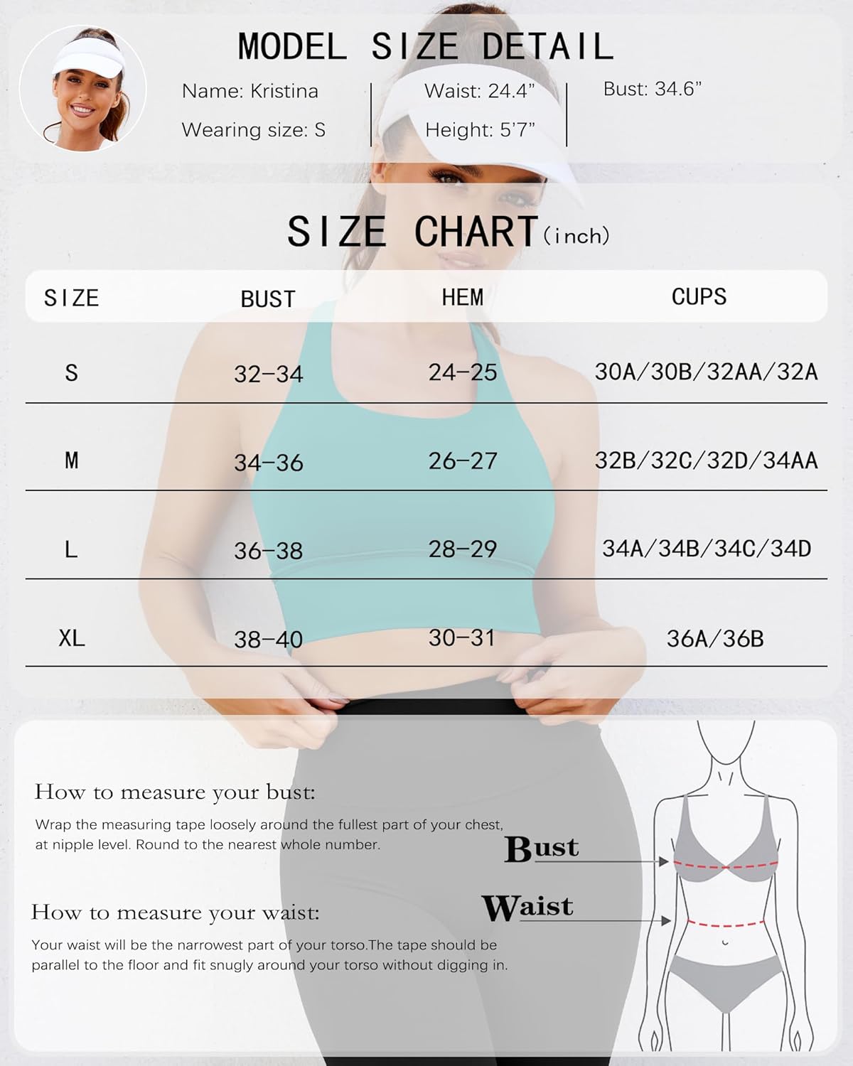 XUNYU Longline Sports Bra for Women Open Back Workout Tops Padded Yoga Tank Wide Strap Halter Crop Top Build in Bra Gym - Image 7