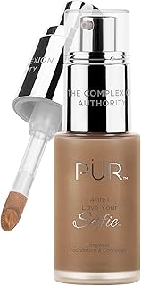 Sponsored Ad - PÜR 4-in-1 Love Your Selfie Longwear Foundation & Concealer, Full Coverage Liquid Foundation, Hydrating For...