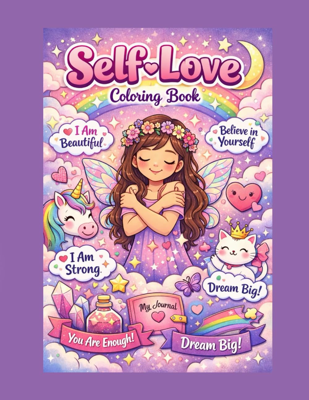 Self love coloring book: coloring book filled with positive affirmations
