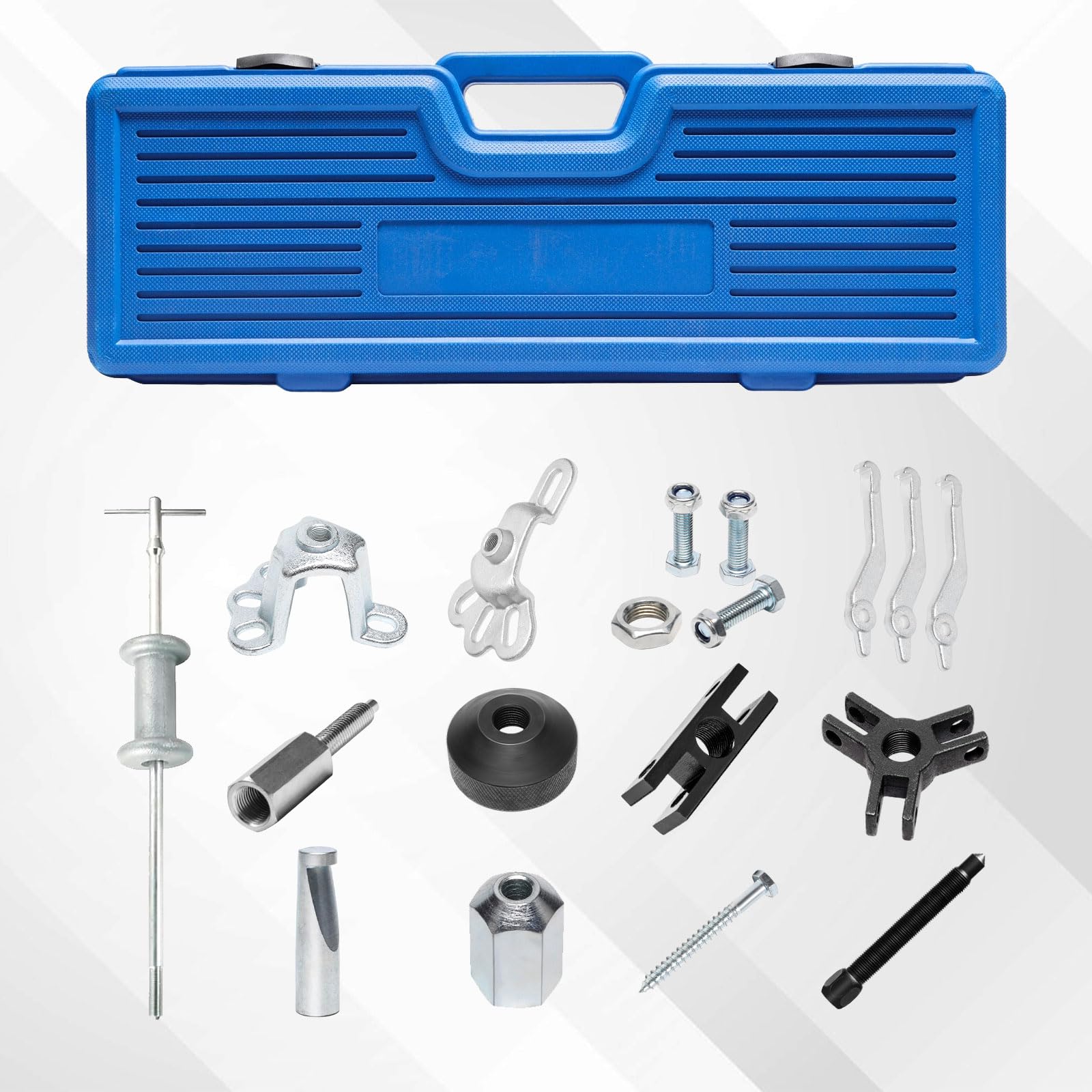 9-Way Slide Hammer Puller Kit - Auto Bearing Removal Tool With Dent Puller Attachment