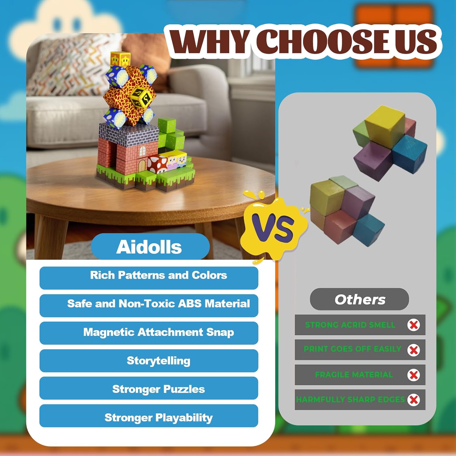 Magnetic Blocks - 150 PCS Magnets Game-Based Building Block for Ages 3,4,5,6,7,8,9,10,11 Kids Birthday Toy Sets Present, Stacking Cubes Construction Gift for Toddlers Boys & Girls, Castles and Dragon Dragons image 7 of 7 B0FC5YRZDF