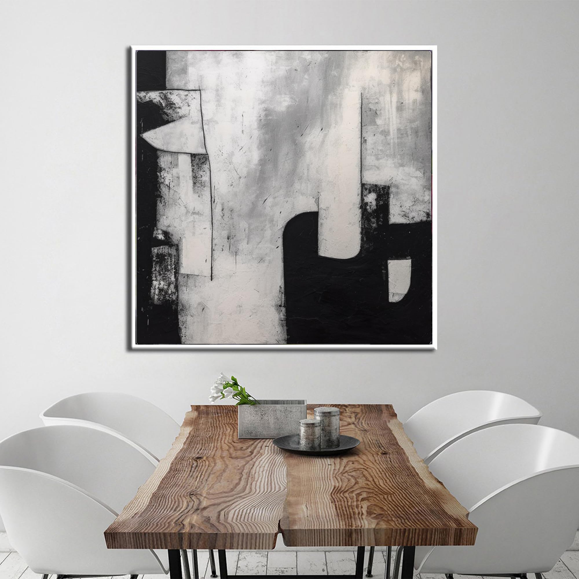 Amazon.com: Jsiluxna Rich Textured Canvas Painting Neutral Texture