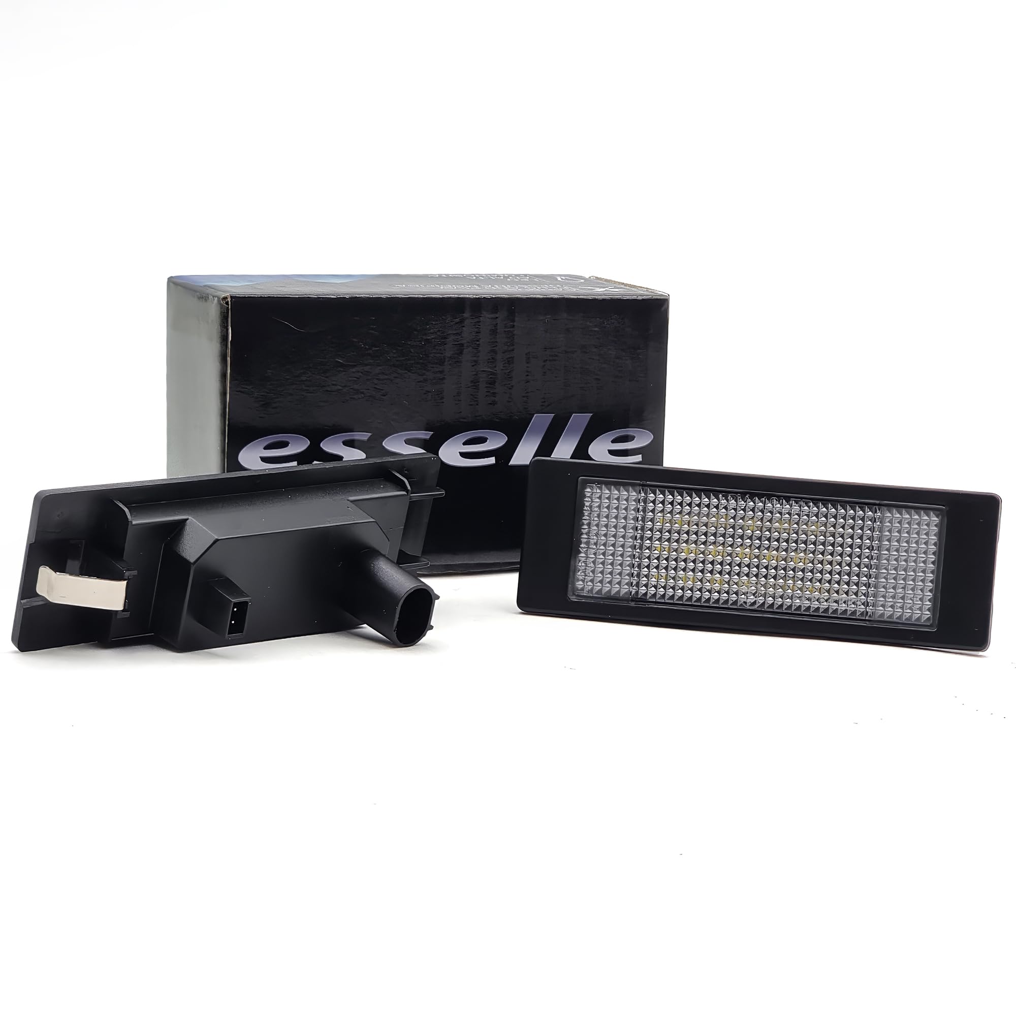 Placchette Luci Targa LED Compatibili con Mini Clubman R55, Countryman R60, Paceman R61, Countryman F60, Cooper F55 F56 F57 18 SMD CANBUS 6000K Bianco Ghiaccio Plug & Play Nessun Errore