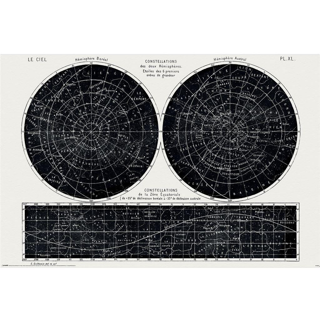 Pyramid International Multi-Coloured - Multi-Coloured Constellations Poster 61 X 91.5 Cm