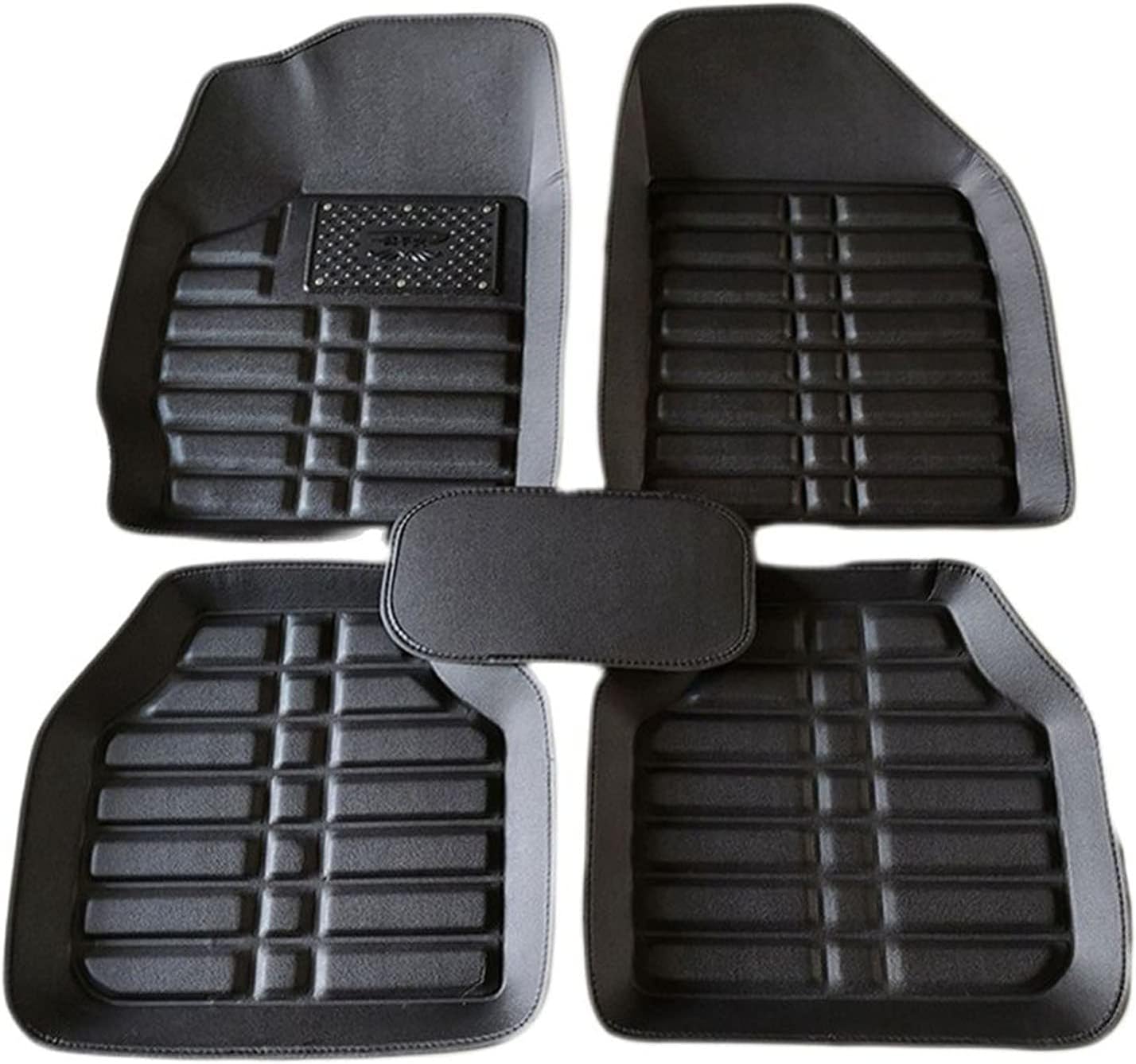 車やトラックの頑丈なゴム足全天候型保護全天候型カーフロアマット 人気急上昇 Color Black