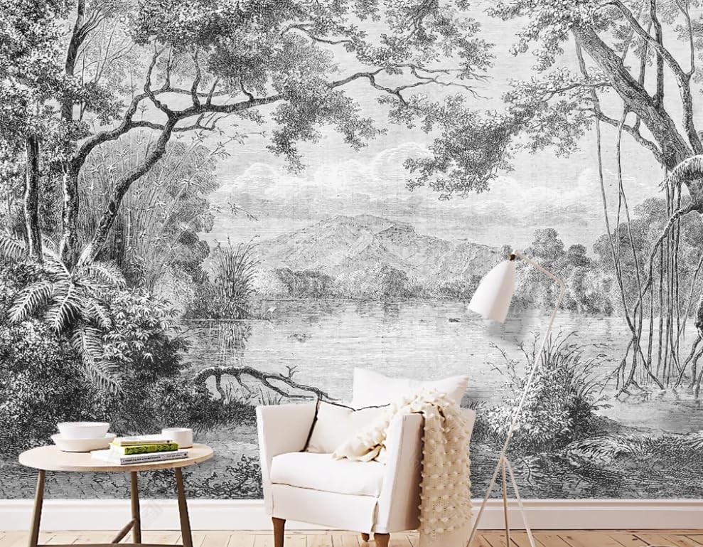 Papier peint intissé rainforest pour masquer les grands murs vides avec style