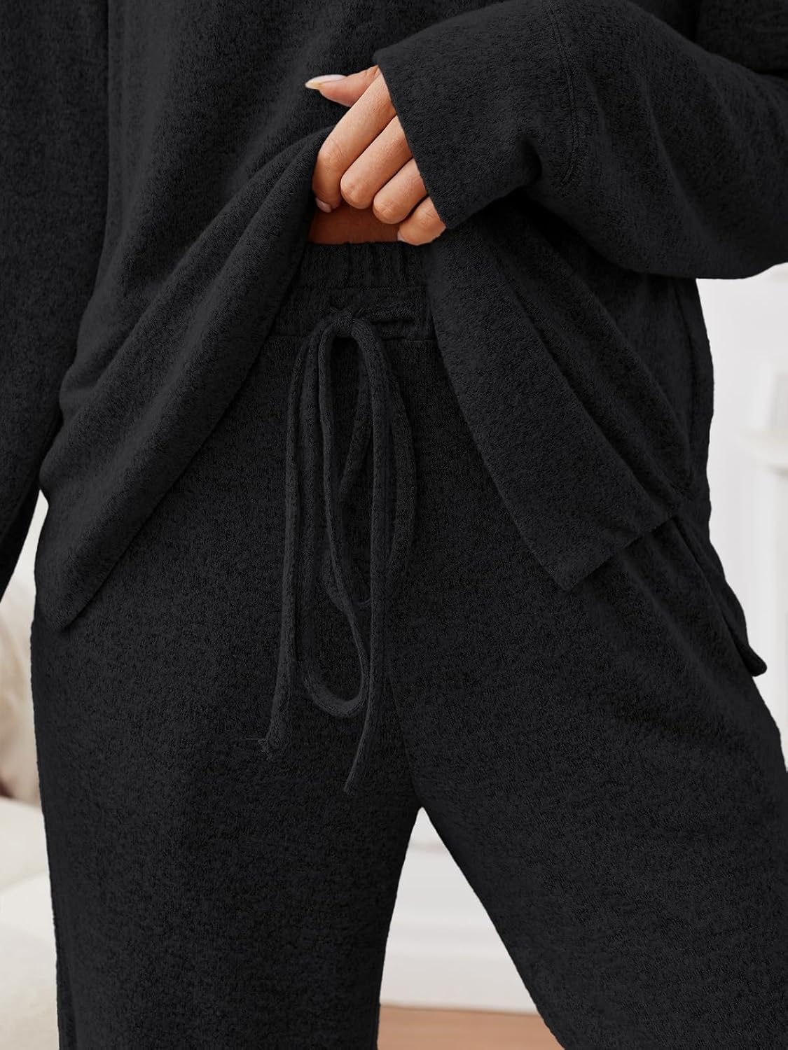 LILLUSORY 2 Piece Lounge Sets Matching Fall Outfits Pajamas Casual Travel 2026 Sweatsuits Wide Leg Clothes Fashion Tracksuits - Image 5