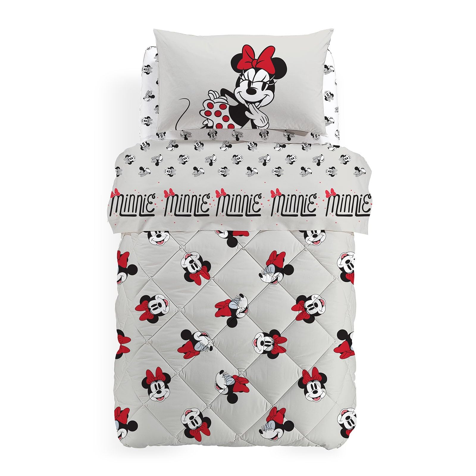 Couette d'hiver 220x260 Minnie Retro pour une chambre cosy en coton
