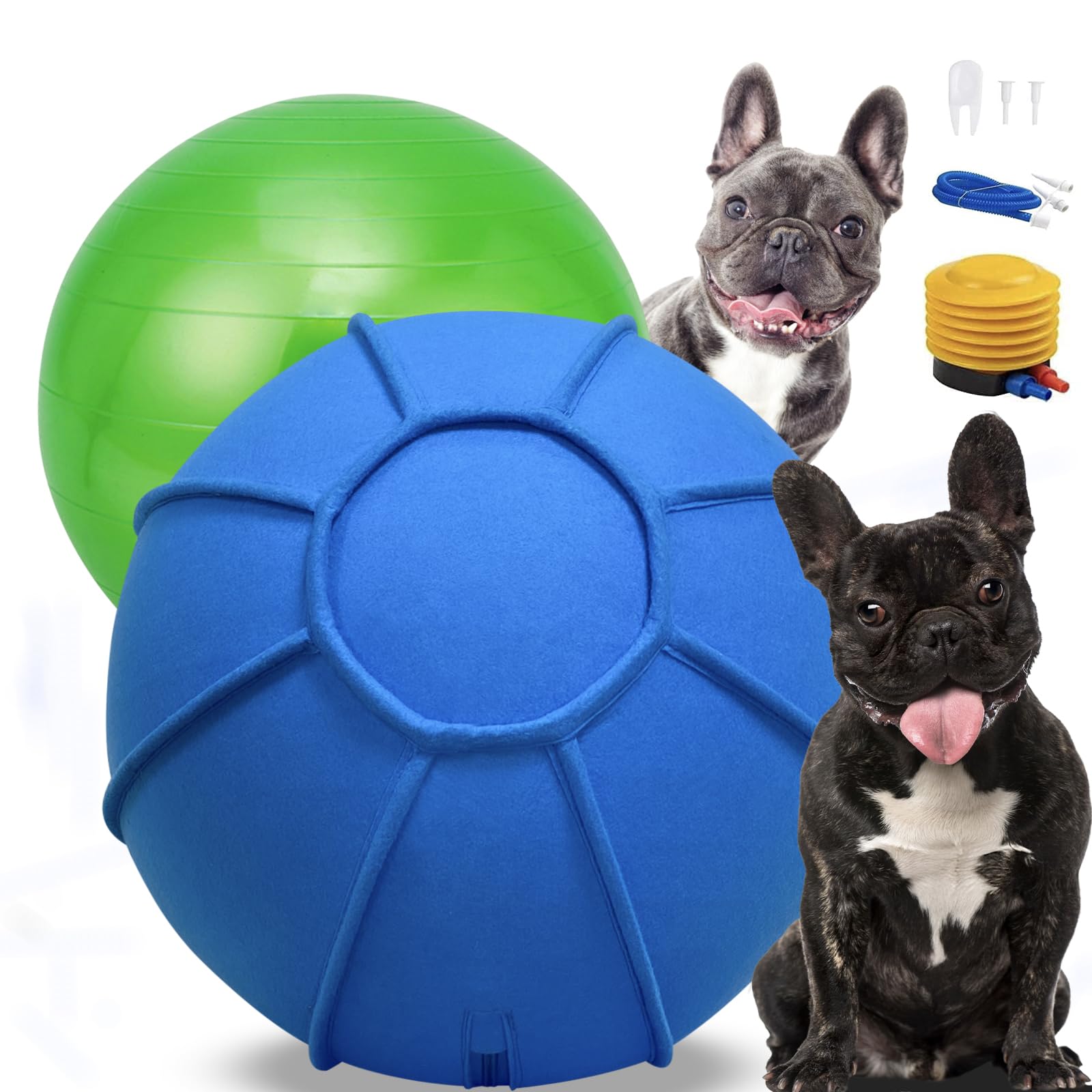 herding ball for dogs 18 inch dual layered herding dog ball set for australian shepherd cattle collie for dog agility equipment- free training book