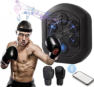 Boxing Machine Wall Mounted,Music Boxing Machine,Smart Music Electronic Boxing Wall Target with Boxing Gloves Multi Musical Target Boxing Reaction Wall Targets