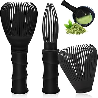 2Pcs Matcha Whisk Reusable Matcha Stirrer 4.53x2.17in Chasen Brush PP Easy to Clean Green Tea Brush Tools Accessory for Handcrafted Stirring Making Tea