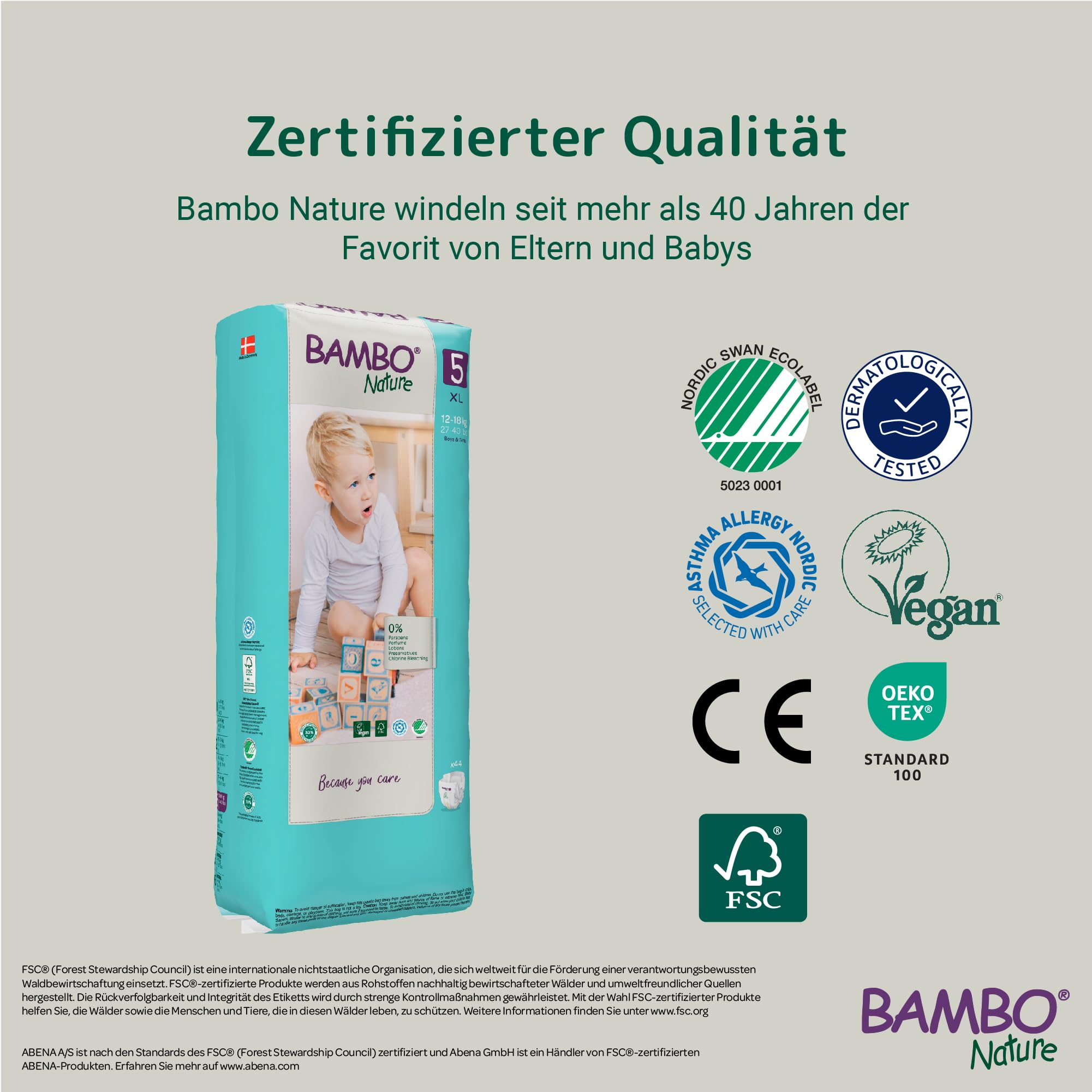 Bambo Nature Windeln Junior 5, 4,77 kg, 3 Stück