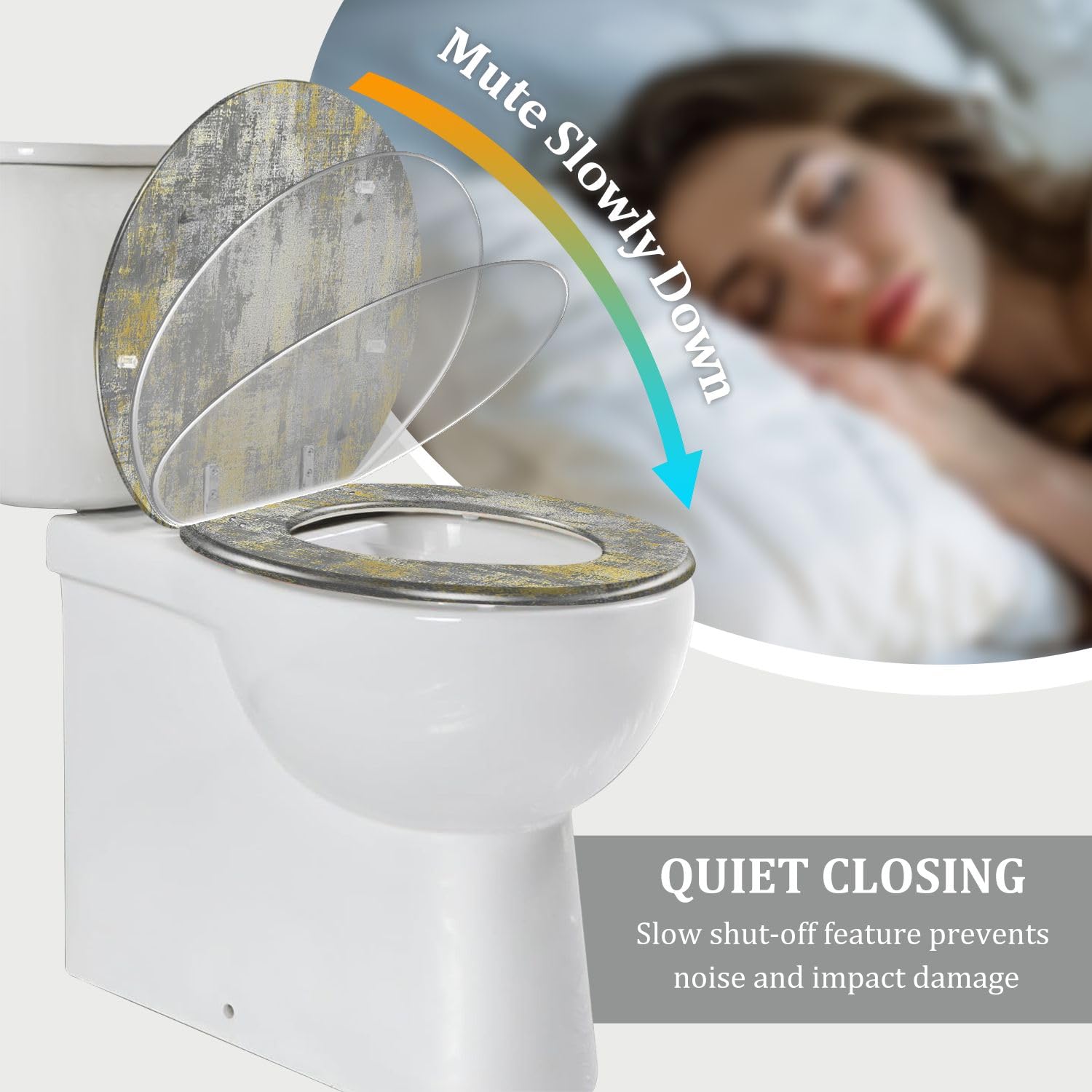 Asiento de inodoro: Redondo de resina para baño