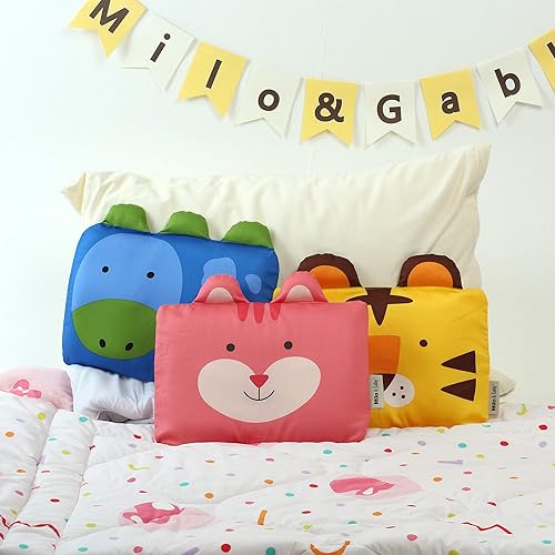 Miniatura 9 de Milo & Gabby MMB-006 - Funda de almohada original de animales para bebé, niño pequeño, Dylan el dinosaurio