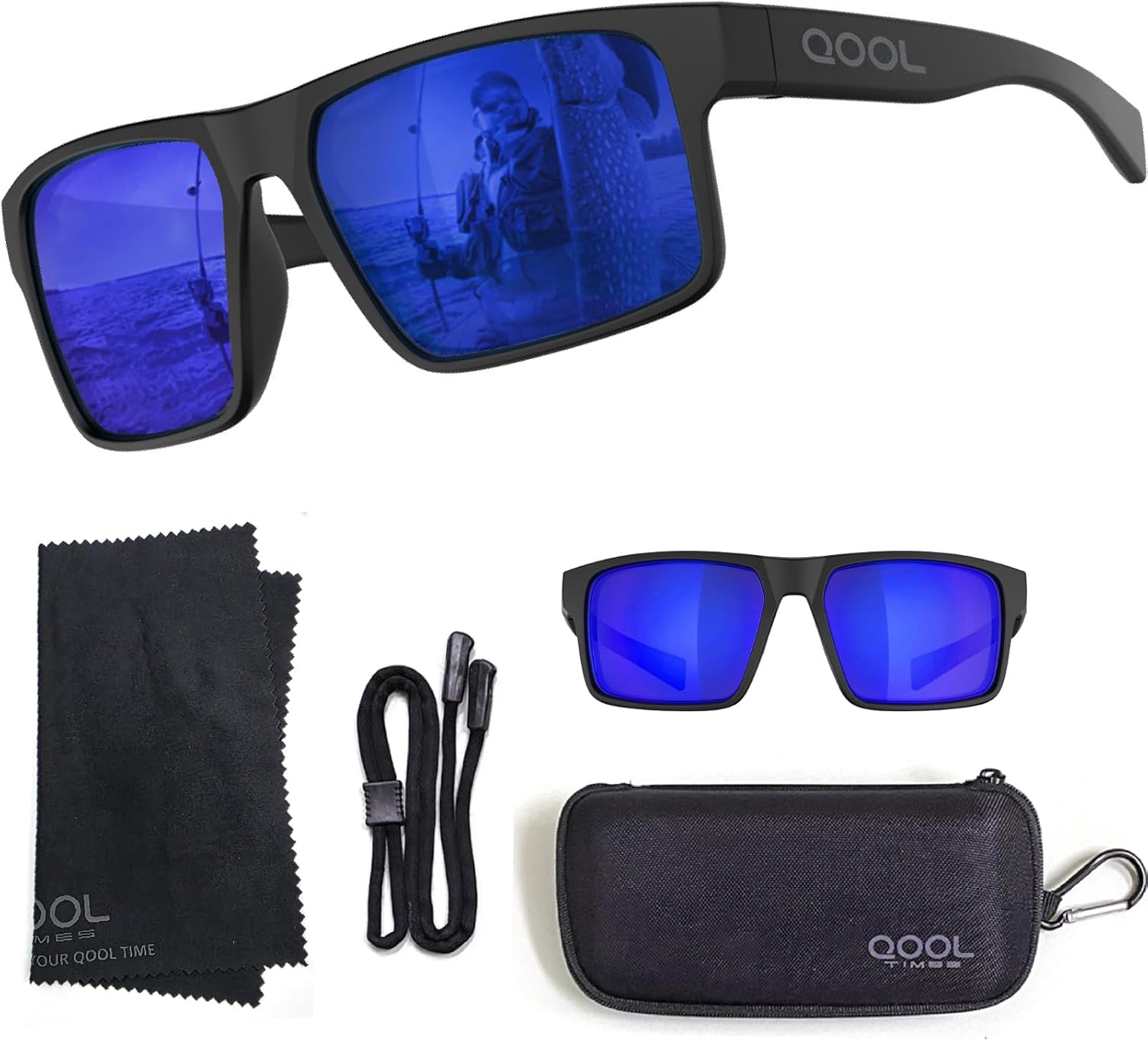 Living out your qool time Floating Polarized Fishing Sunglasses Saltwater Resistant Lenses That Coating Won’t Peel Rub off