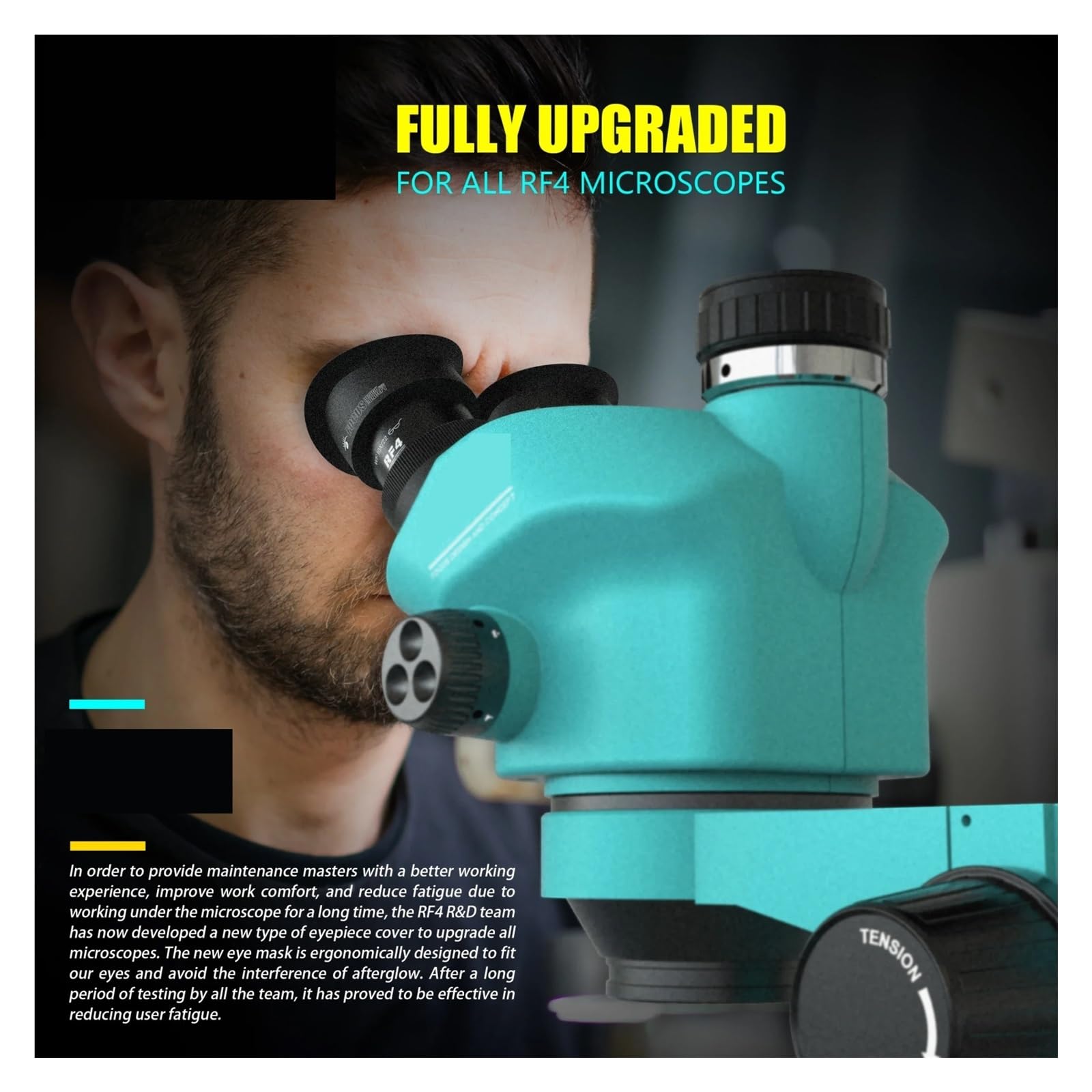 Microscopio Estéreo Trinocular con Zoom Continuo 7-50X, Ocular WF10X/22mm, Herramienta De Soldadura PCB For Teléfono Móvil Adecuada NíTido Y Preciso