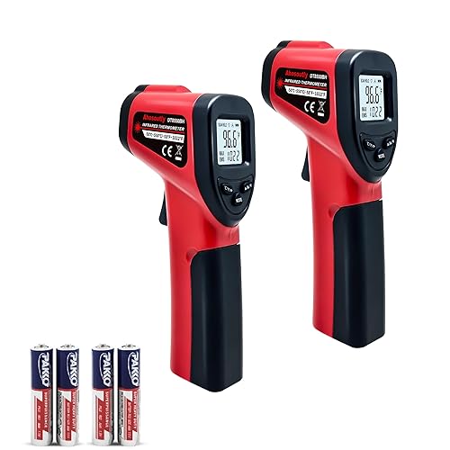 Miniatura 8 de Termómetro infrarrojo pistola de temperatura -58℉~ 716℉ (-58.0 °F ~ 716.0 °F) Termómetro infrarrojo láser digital sin contacto con luz de fondo,
