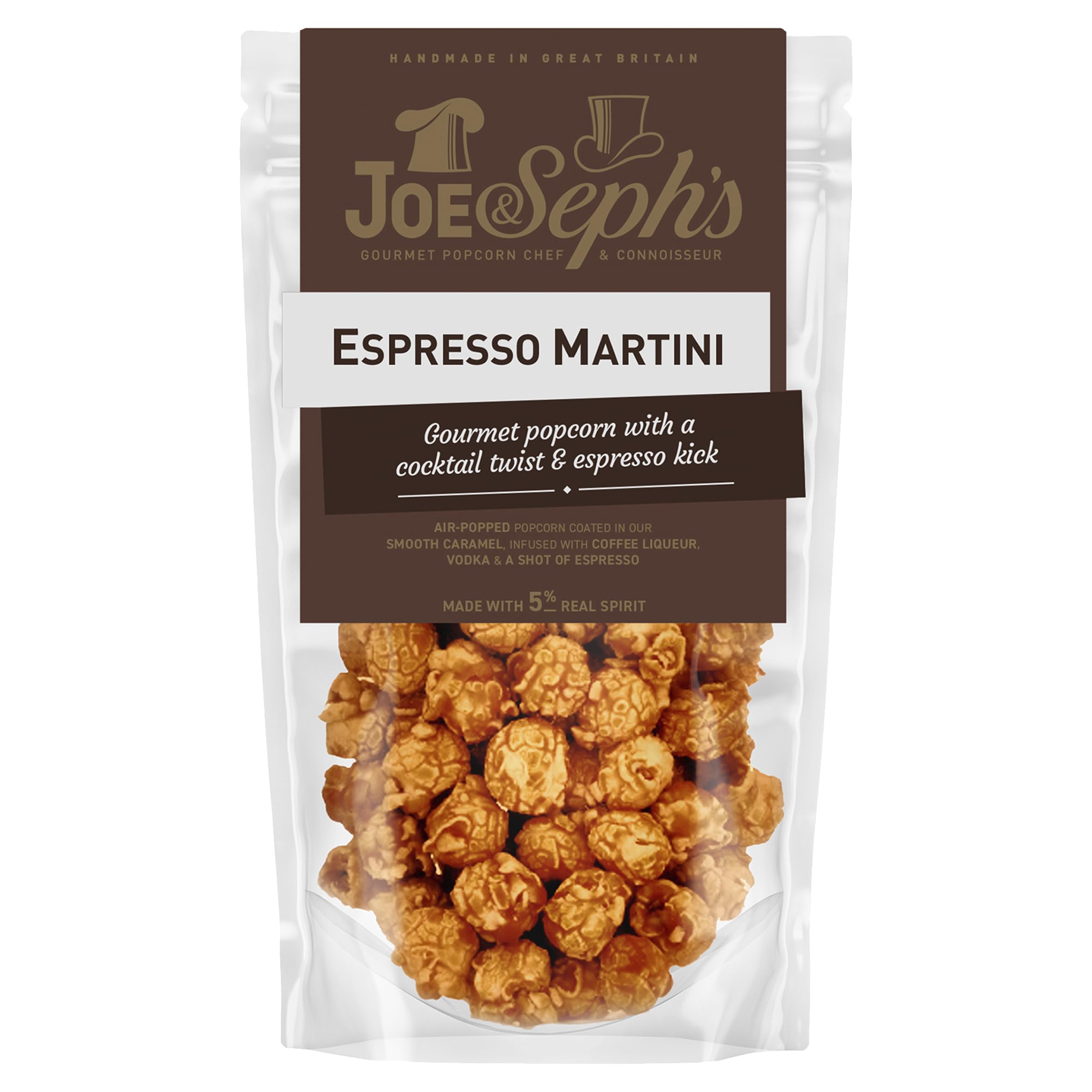 Joe and Seph’s Espresso Martini Popcorn 70g