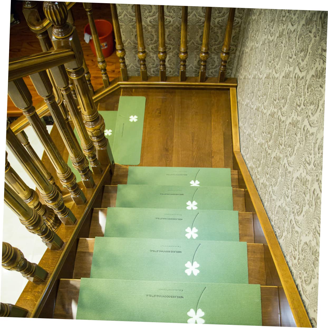 UPKOCH 5 Pièces bandes de ruban adhésif antidérapant tapis de sol intérieur tapis antidérapant d'escalier lumineux marches d'escalier lumineuses briller de marche
