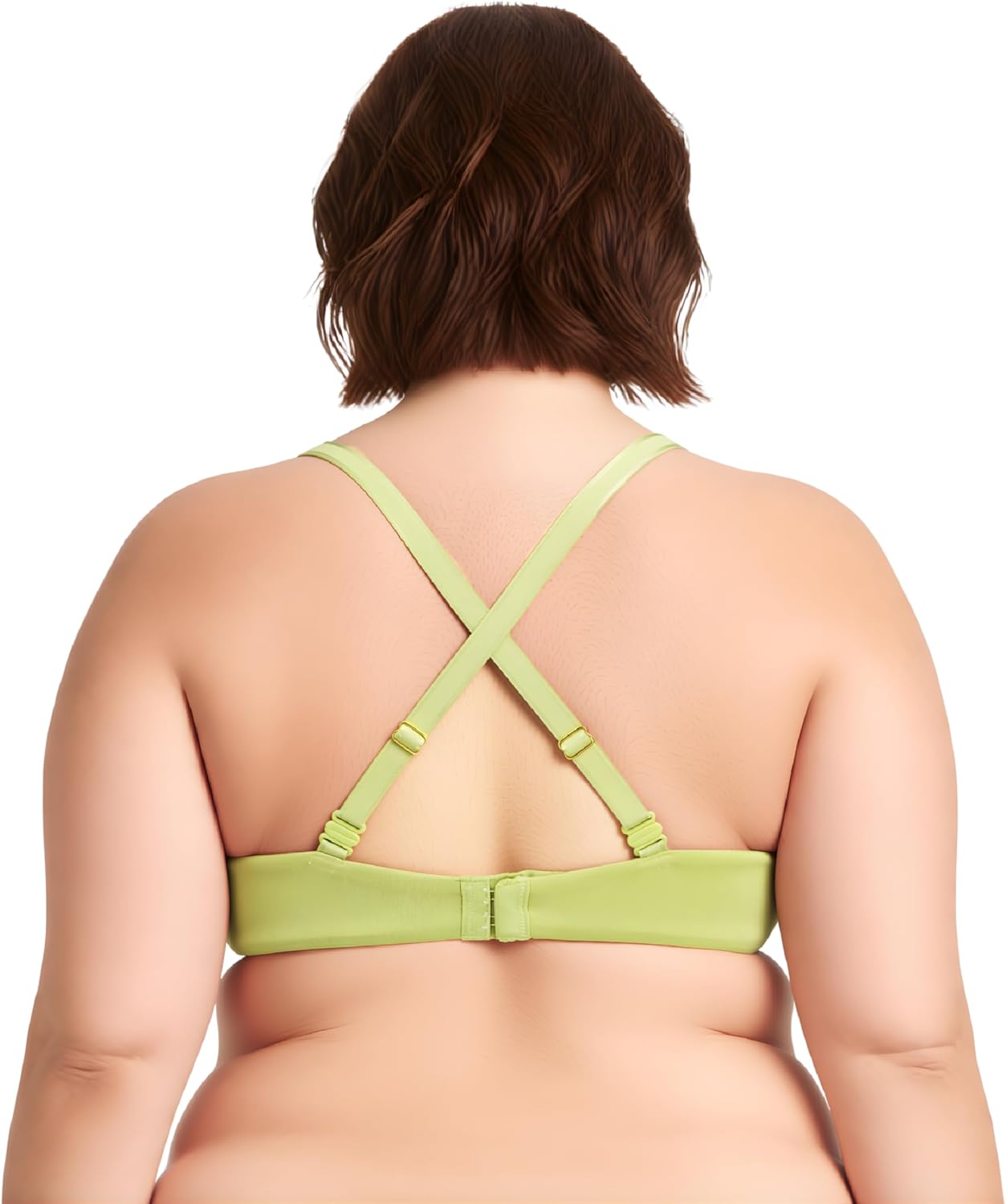 Curve Muse Women's Light Lift Add 1 Cup Push Up Underwire Convertible Tshirt Bra - Image 4