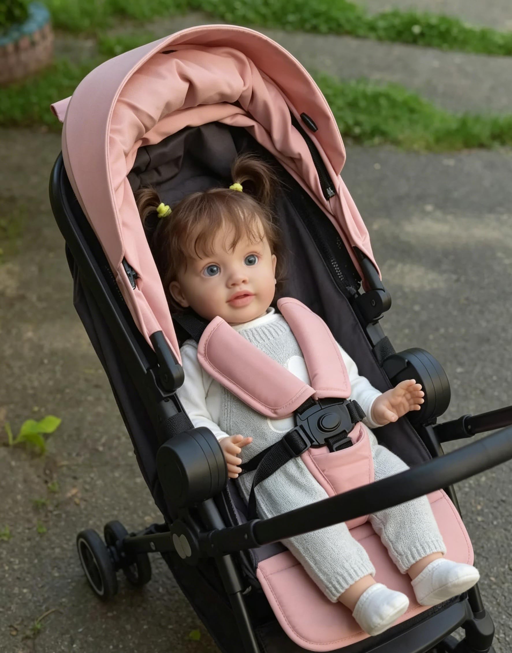 Große Größe Reborn Babypuppe Stoffkörper Mädchen 66 cm Realistische Reborn Baby Puppen Naturgetreue Babypuppen Lebensechte Babypuppe Pippa Neugeborenen-Puppen für Kinder ab 3 Jahren