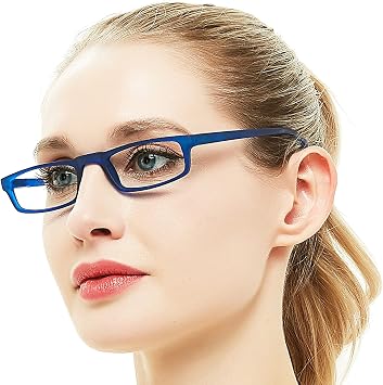 OCCI CHIARI Womens Reading Glasses TR90 Reader For Men 1.0 1.25 1.5 1.75 2.0 2.25 2.5 2.75 3.0 3.5 4.0 5.0 6.0 Blue,200