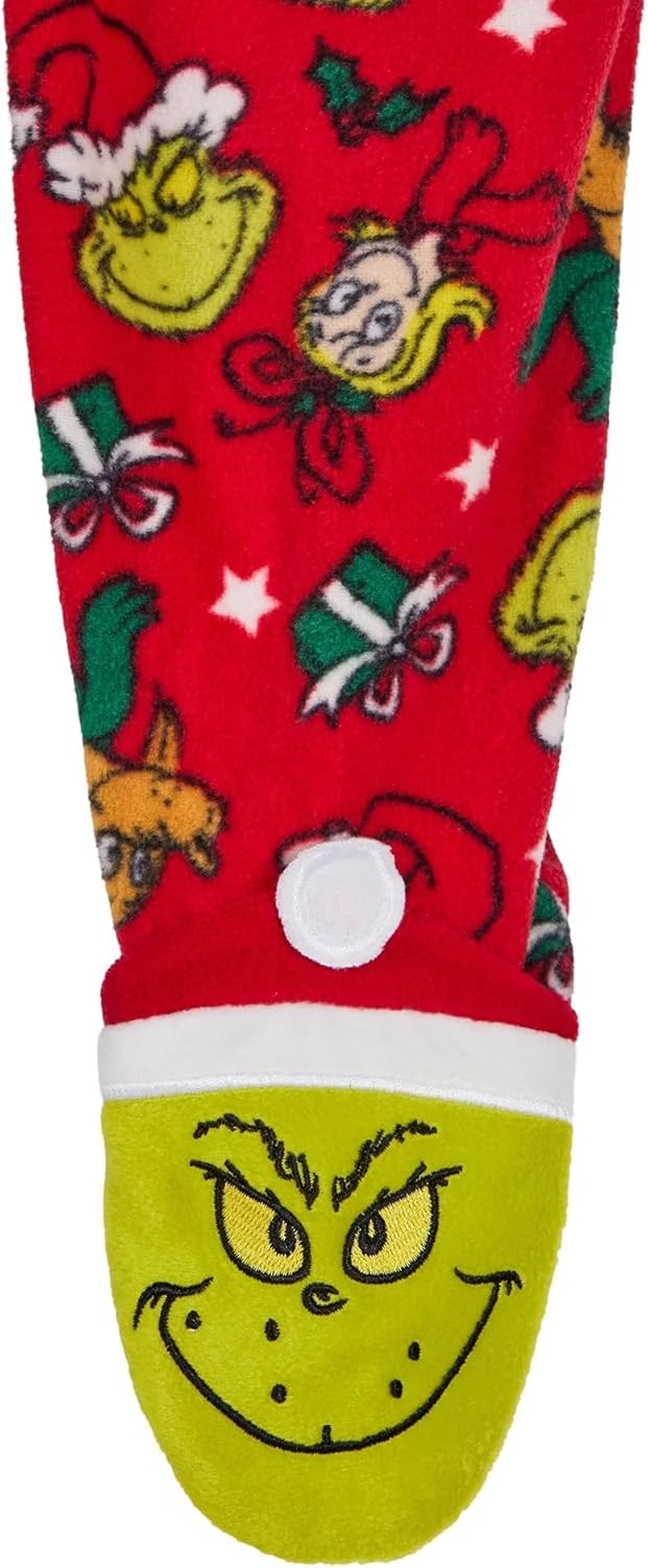 Grinch Who Stole Christmas Toddler Christmas Character One-Piece Footed Blanket Sleeper, Sizes 12M-5T - Image 3