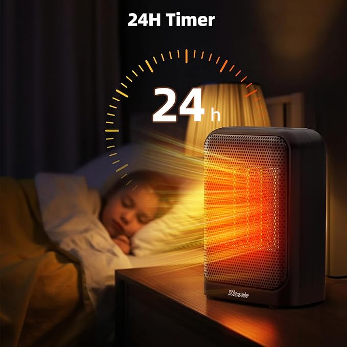 Calefactor Eléctrico Portátil Cerámico PTC 1400W miniatura 8