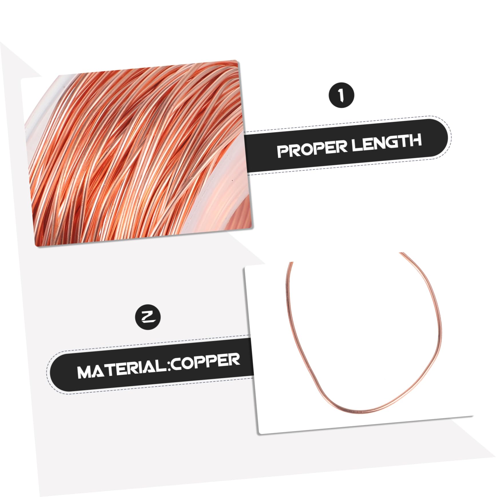 OSOLADY 40m 99.9% Pure Copper Wire Pile Thick Wire for Crafts Bendable Garden Cable for Plant Training