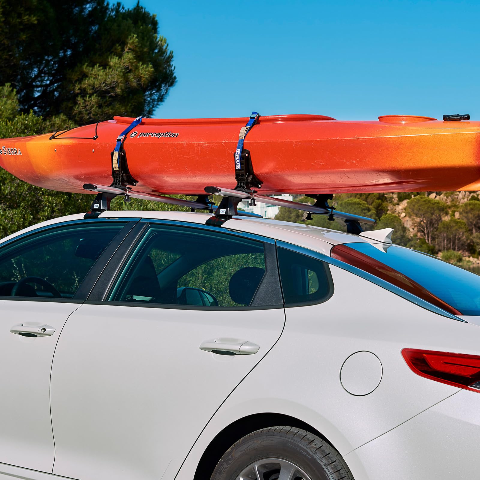 Cruz Rafter - Soporte para kayak, para montar en barras de techo