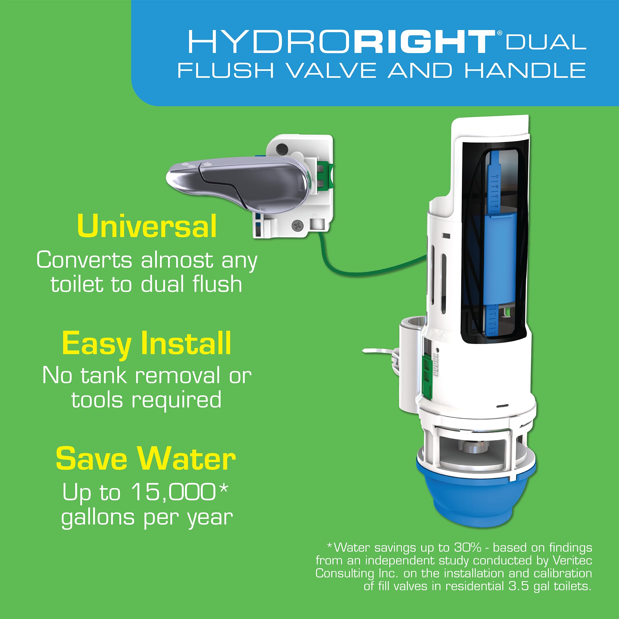Próxima por Danco hyr271t Hydroright Válvula de descarga doble y mango de palanca