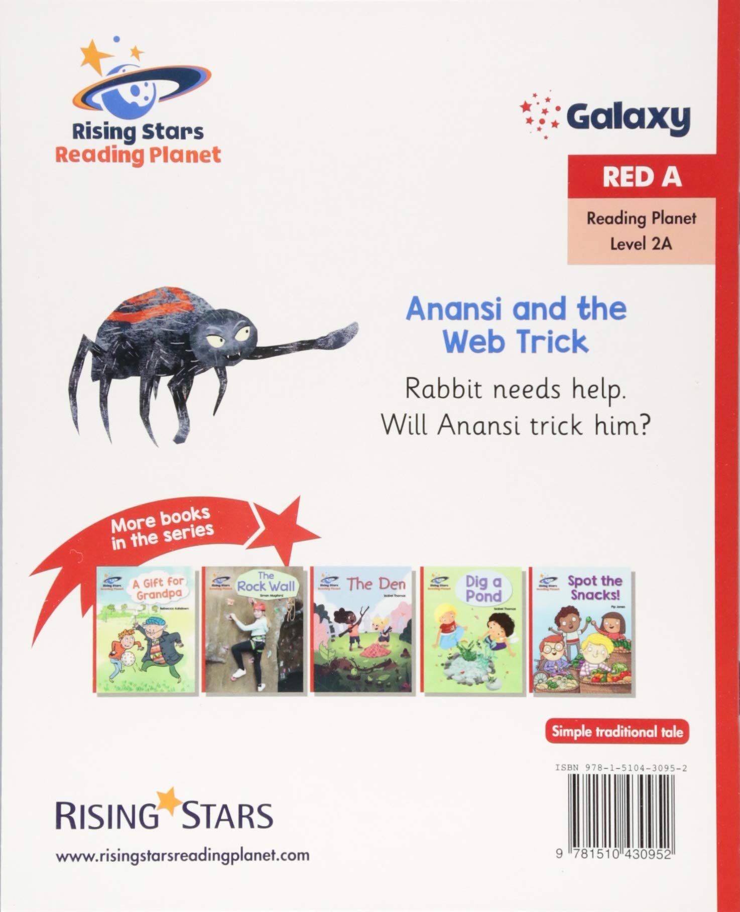 Reading Planet - Anansi and the Web Trick - Red A: Galaxy