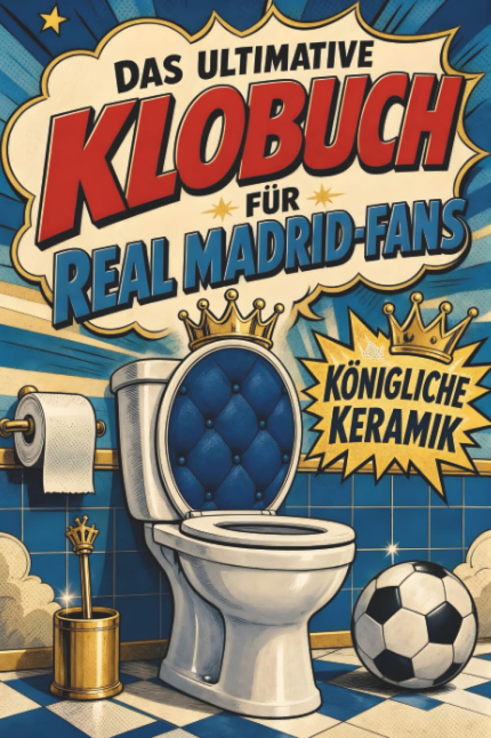 Das ultimative Klobuch für Real Madrid-Fans: Königliche Keramik. Lustiges Geschenk mit Lifehacks, Fun Facts und Geschichten