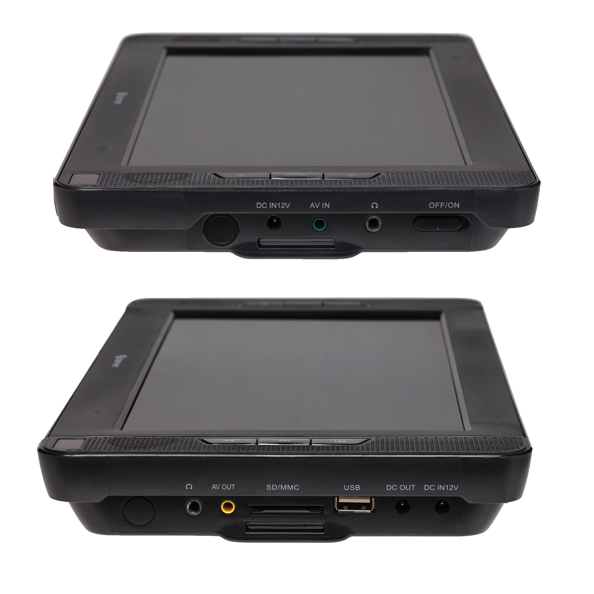 Denver Lecteur DVD Portable Voiture - 10'' - Deux écrans - Chargeur de Voiture - Carte SD et Port USB - Télécommande Incluse - MTW1098