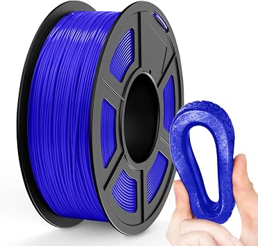 TECBEARS TPU Filament 1.75mm, 95A 3D Printer Filament, Flexible TPU Filament for Fast Printing, Dimensional Accuracy +/- 0.03mm, Fit Most FDM 3D Printers, Blue 1KG