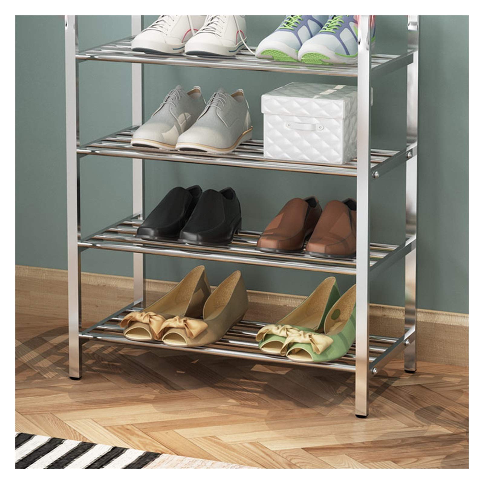 Elegante scarpiera Organizer Che può Contenere Fino a 12 Paia di Scarpe. Mobiletto portaoggetti Resistente per Soggiorno, corridoio e Ingresso. Elegante Soluzione per riporre Le sc
