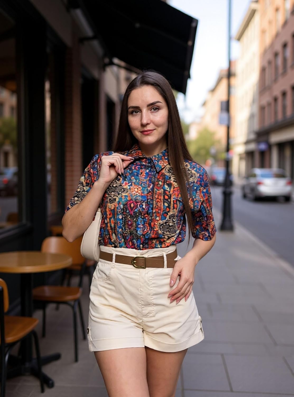 Zeagoo Button Down Shirt for Women Short Sleeve Blouses Dressy Casual Business Work Summer Tops Fashion Vacation Outfits - Image 5