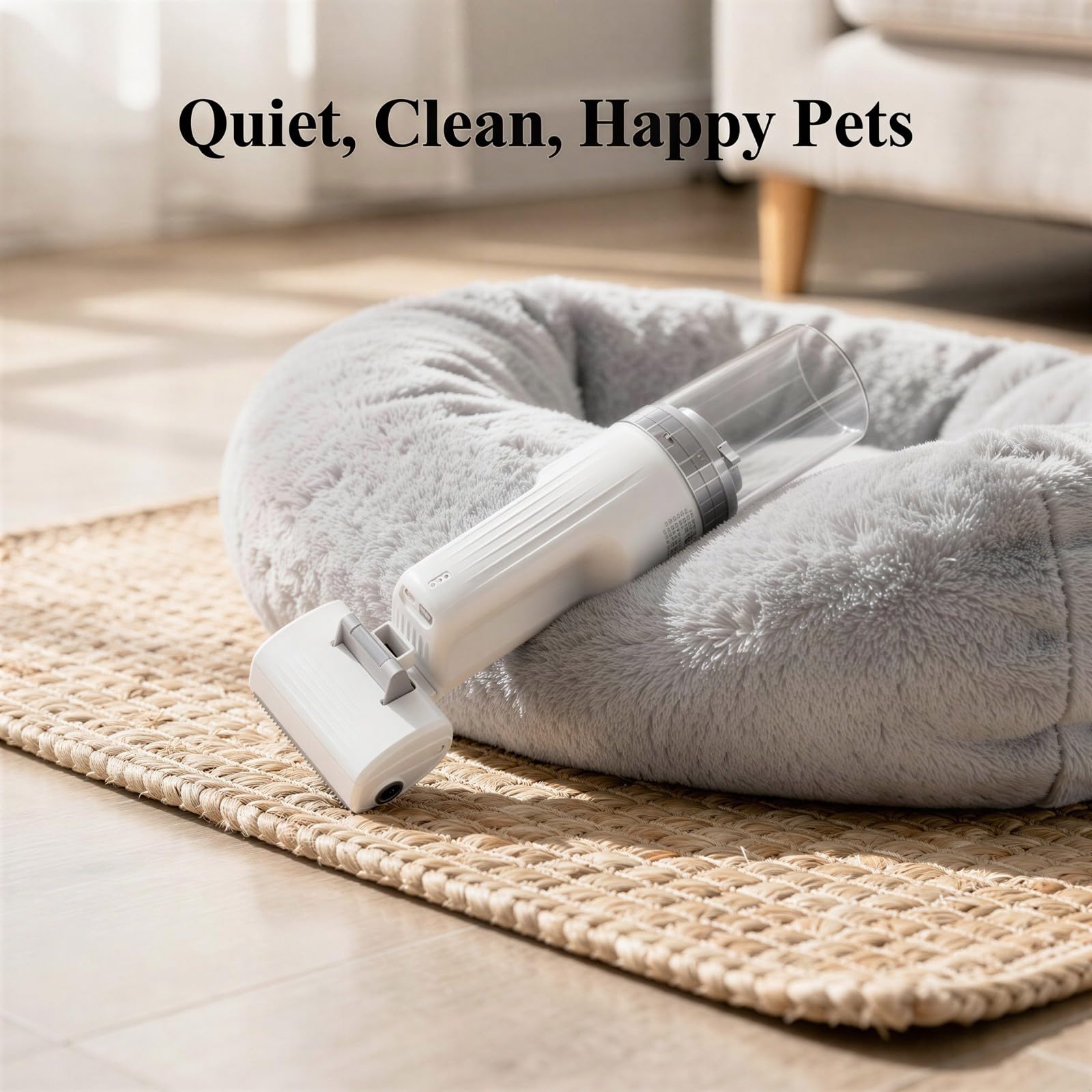 Kit per la toelettatura di cani e gatti, spazzola elettrica senza fili 5 in 1 e collettore di capelli, strumento per la pulizia della pelle con più accessori, aspirapolvere portatile per peli di