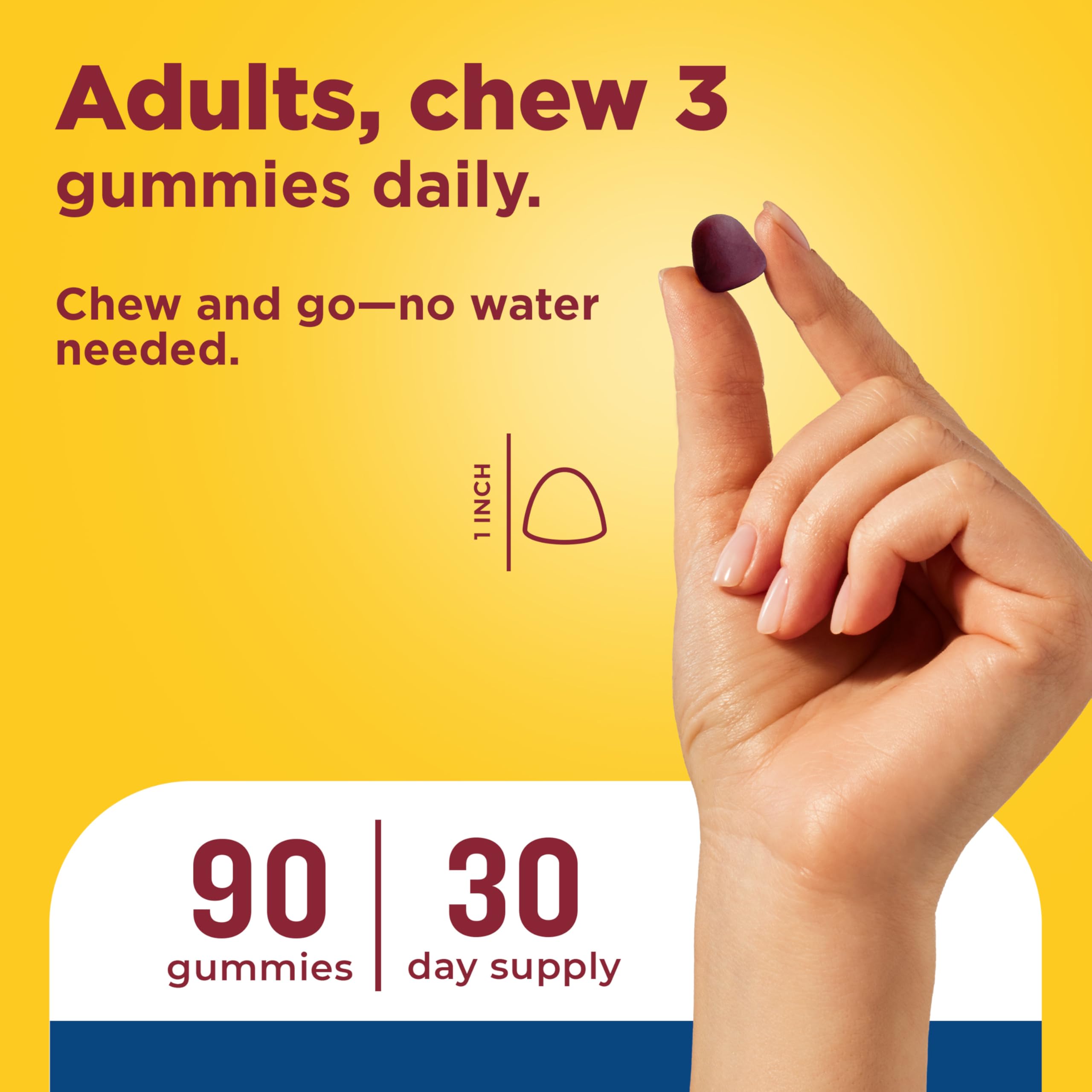 Nature Made Advanced Mens Gummy Multivitamins, 90 Multi Vitamin Gummies — Amazon image 6